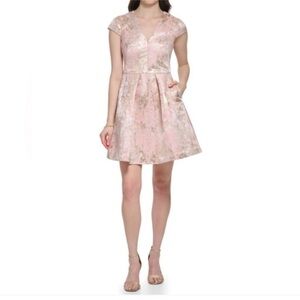 Elegant Pink and Gold Women's Dress Vince Camuto